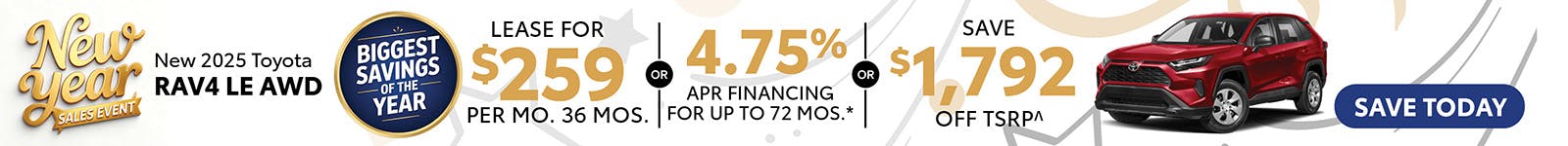 New 2025 Toyota RAV4 LE AWD