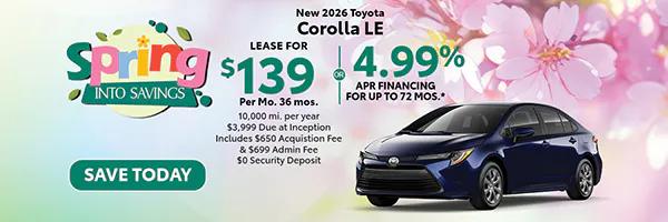 New 2026 Toyota Corolla LE | Canobie Lake Toyota