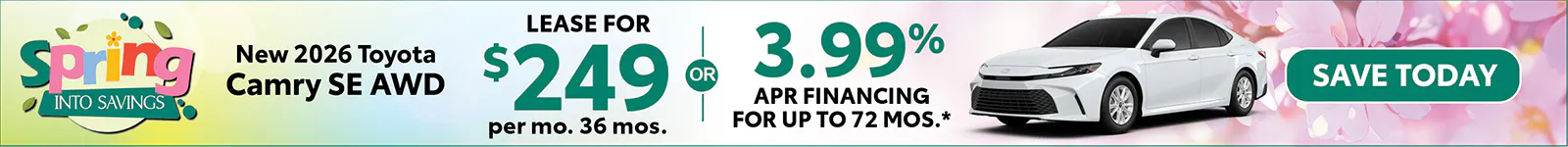 New 2026 Toyota Camry SE AWD