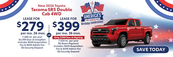 New 2026 Toyota Tacoma SR5 Double Cab 4WD | Canobie Lake Toyota