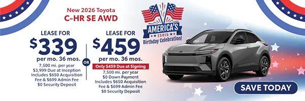 New 2026 Toyota C-HR SE AWD | Canobie Lake Toyota