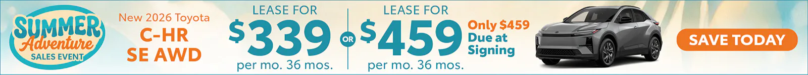 New 2026 Toyota C-HR SE AWD