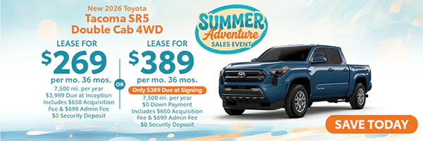 New 2026 Toyota Tacoma SR5 Double Cab 4WD | Canobie Lake Toyota