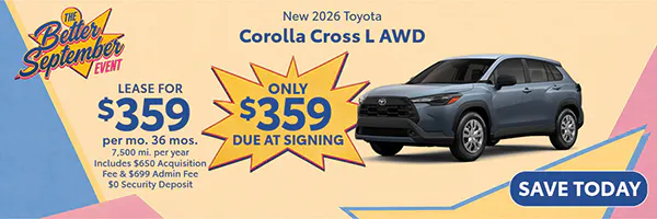 New 2026 Toyota Corolla Cross L AWD | Canobie Lake Toyota