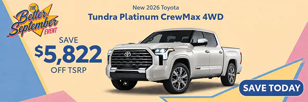 New 2026 Toyota Tundra Platinum CrewMax 4WD | Canobie Lake Toyota