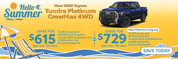 New 2026 Toyota Tundra Platinum CrewMax 4WD | Canobie Lake Toyota
