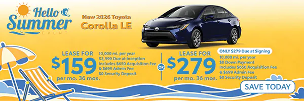 New 2026 Toyota Corolla LE | Canobie Lake Toyota
