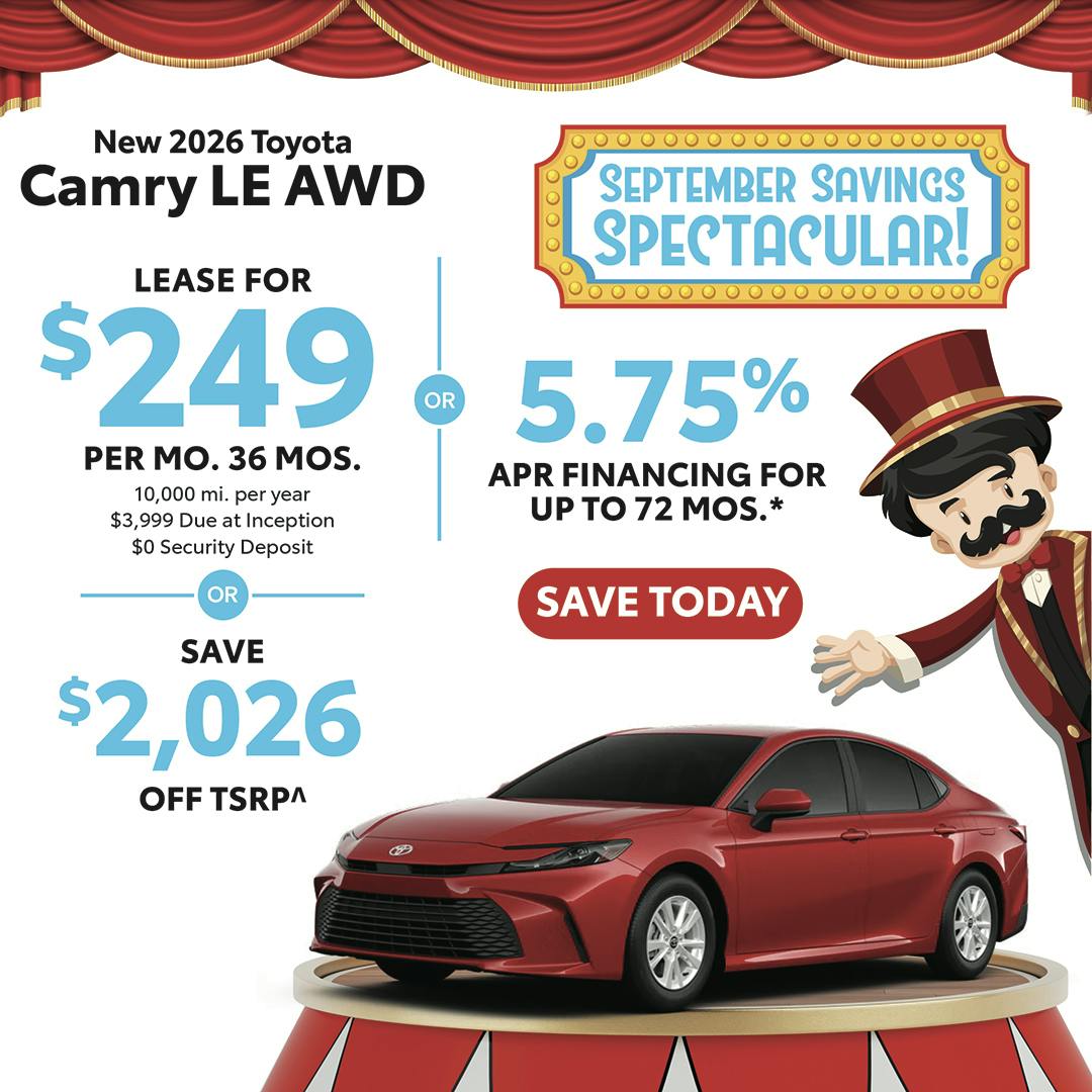 New 2026 Toyota Camry LE AWD | Canobie Lake Toyota