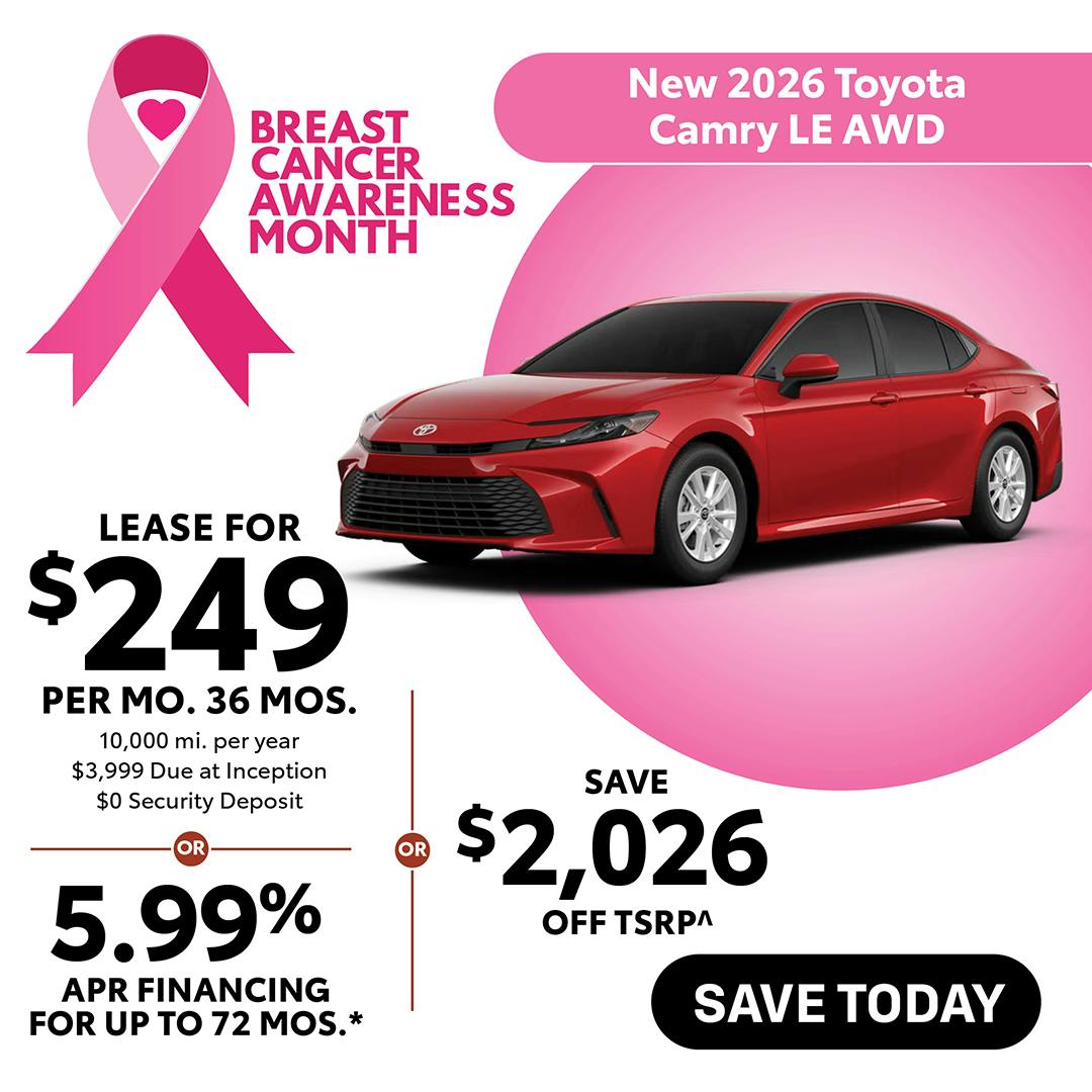 New 2026 Toyota Camry LE AWD | Canobie Lake Toyota