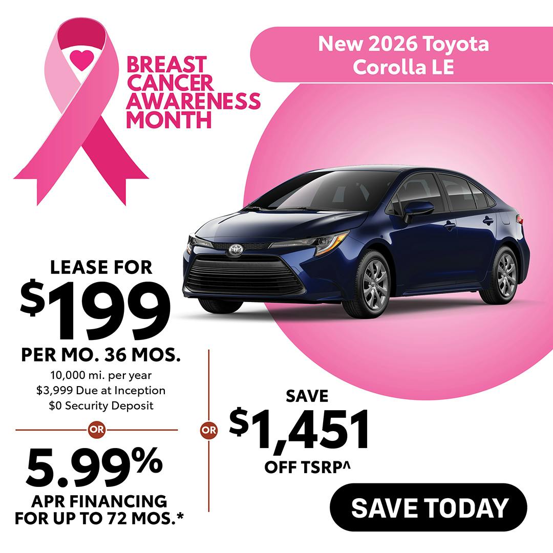 New 2026 Toyota Corolla LE | Canobie Lake Toyota