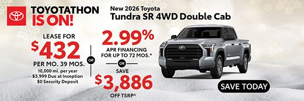 New 2026 Toyota Tundra SR 4WD Double Cab | Canobie Lake Toyota