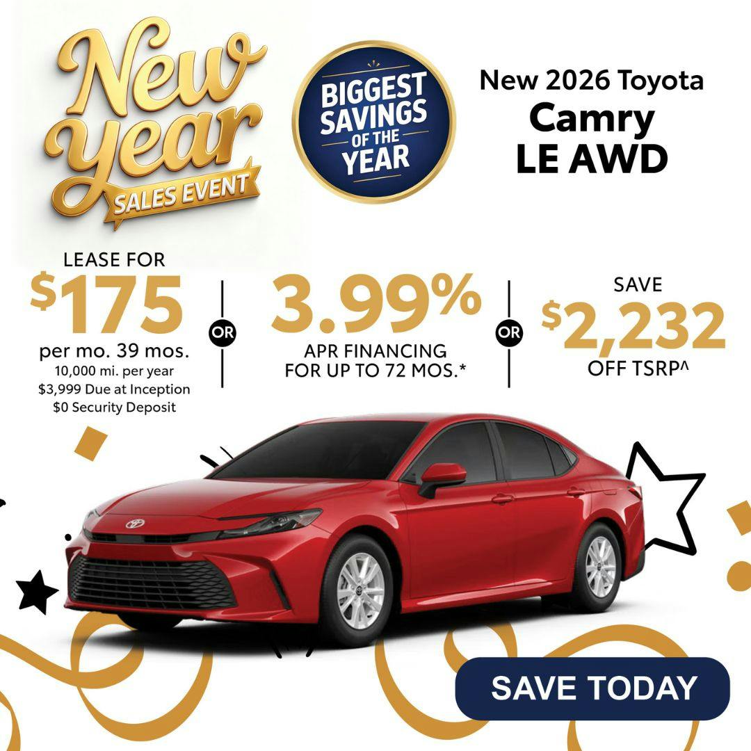 New 2026 Toyota Camry LE AWD | Canobie Lake Toyota