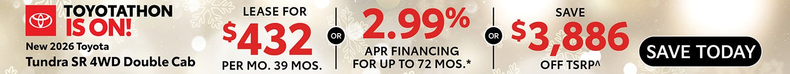 New 2026 Toyota Tundra SR 4WD Double Cab