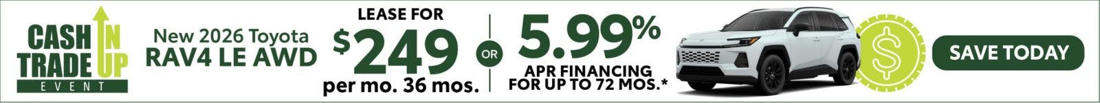 New 2026 Toyota RAV4 LE AWD