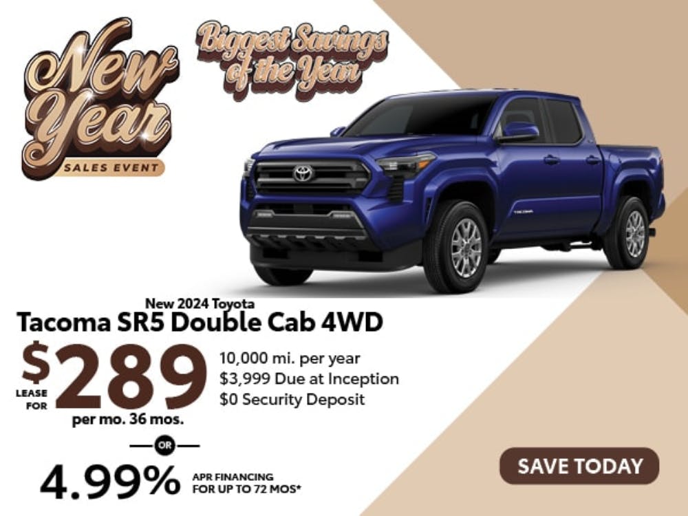 New 2024 Toyota Tacoma SR5 Double Cab 4WD | Canobie Lake Toyota