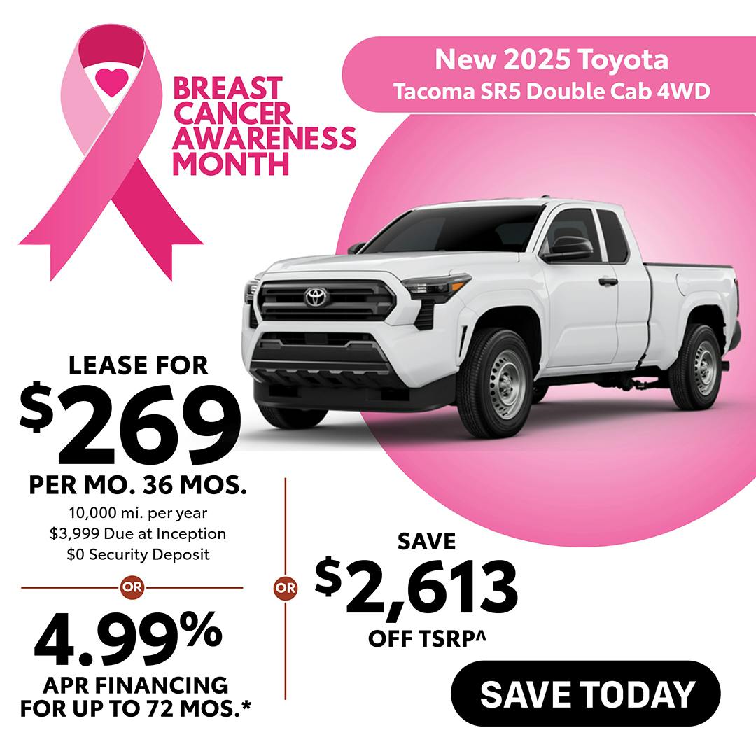 New 2025 Toyota Tacoma SR5 Double Cab 4WD | Canobie Lake Toyota