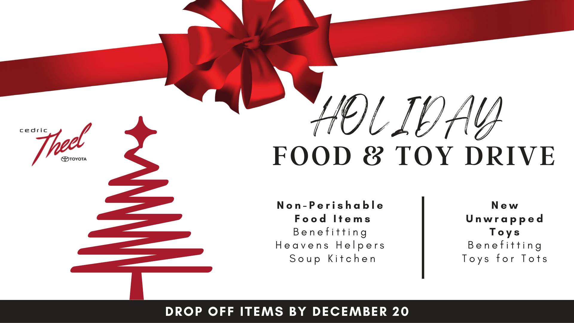 Cedric Theel Holiday Food & Toy Drive