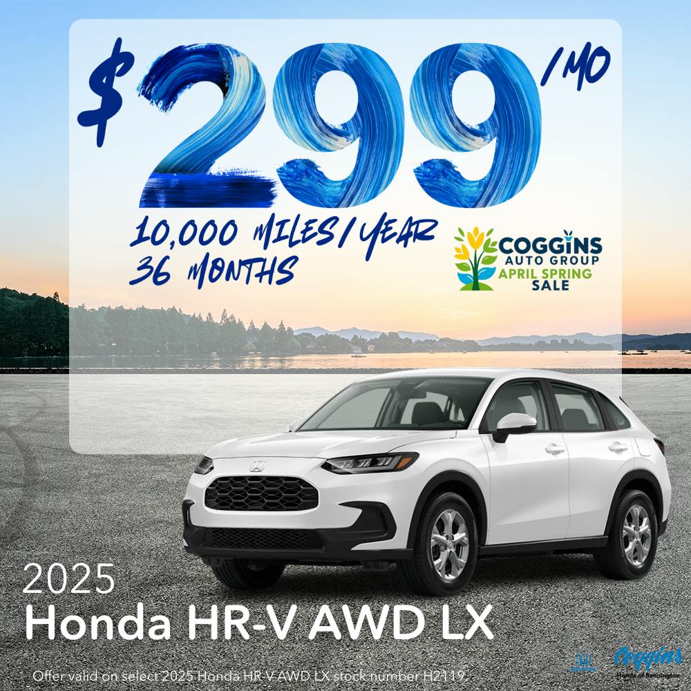 2025 Honda HR-V Lease | Coggins Honda of Bennington