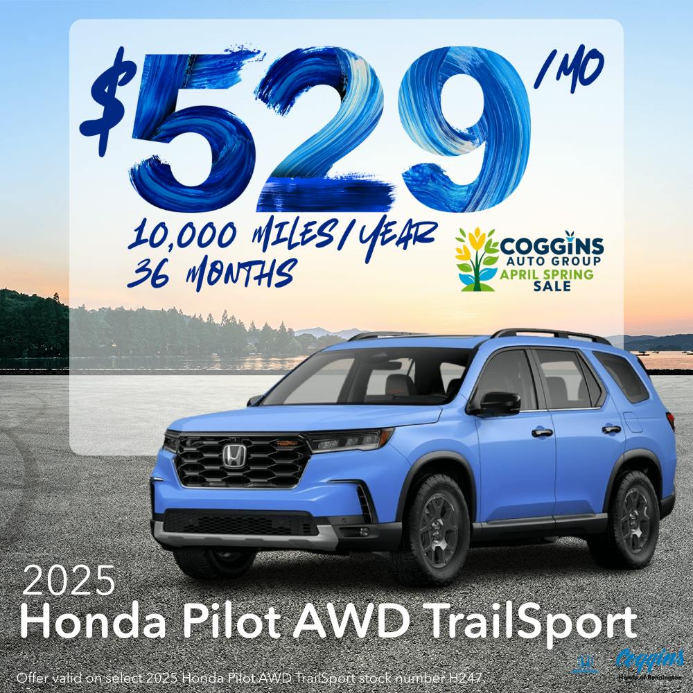 2025 Honda Pilot Lease | Coggins Honda of Bennington