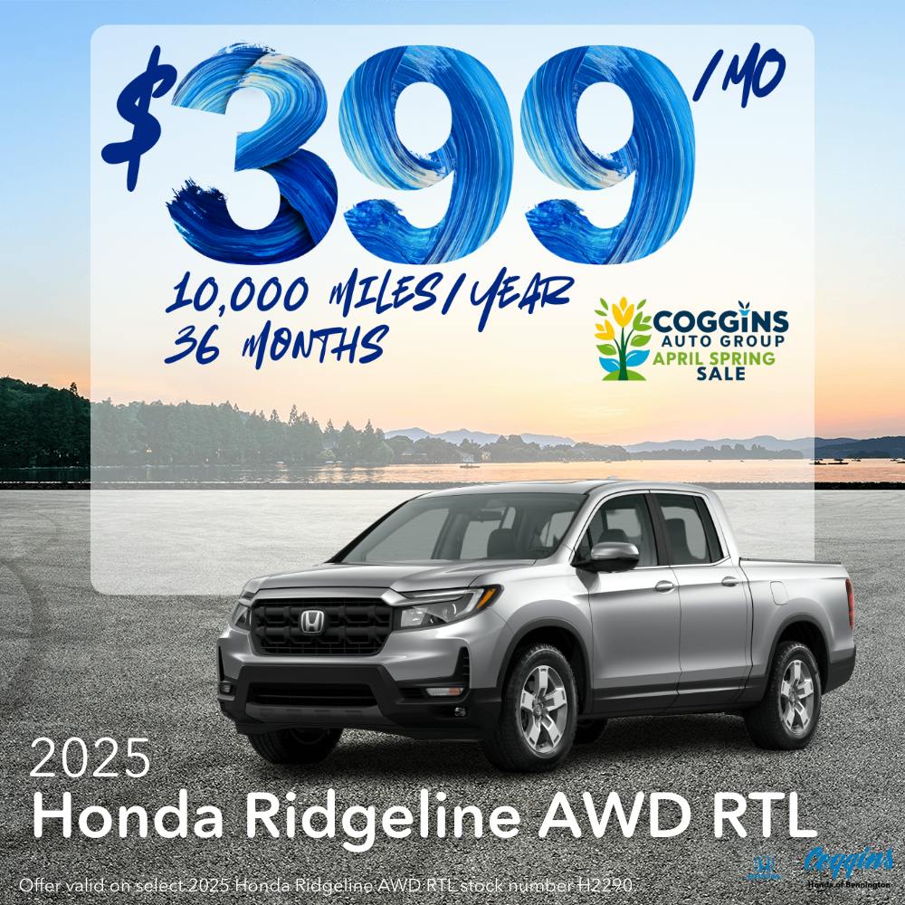 2025 Ridgeline Lease | Coggins Honda of Bennington