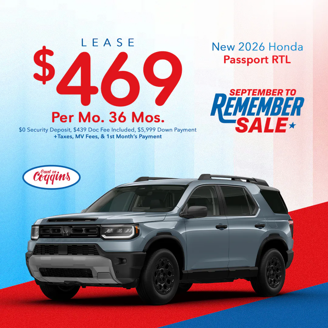 2026 Honda Passport Lease | Coggins Honda of Bennington