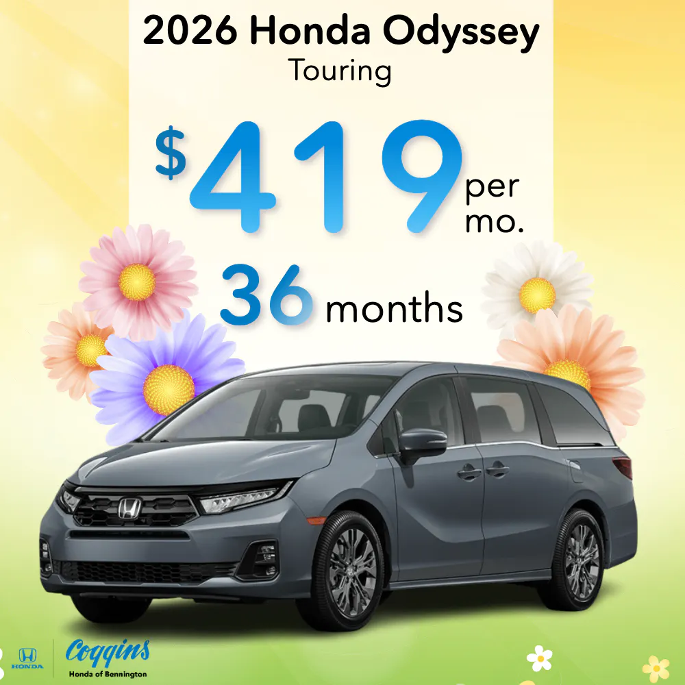 2026 Honda Odyssey Lease | Coggins Honda of Bennington