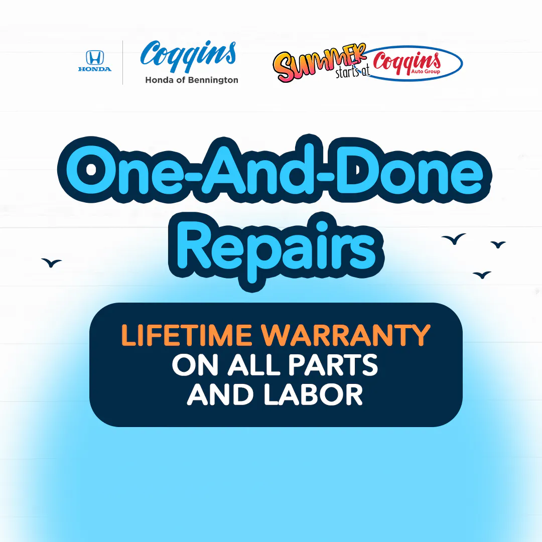 Lifetime Warranty Repairs | Coggins Honda of Bennington