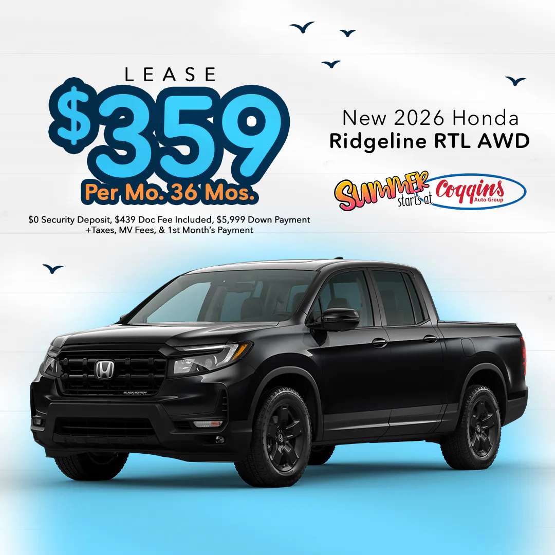 2026 Ridgeline Lease | Coggins Honda of Bennington