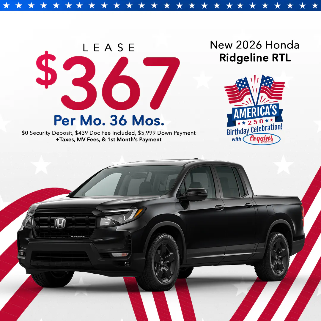 2026 Ridgeline Lease | Coggins Honda of Bennington