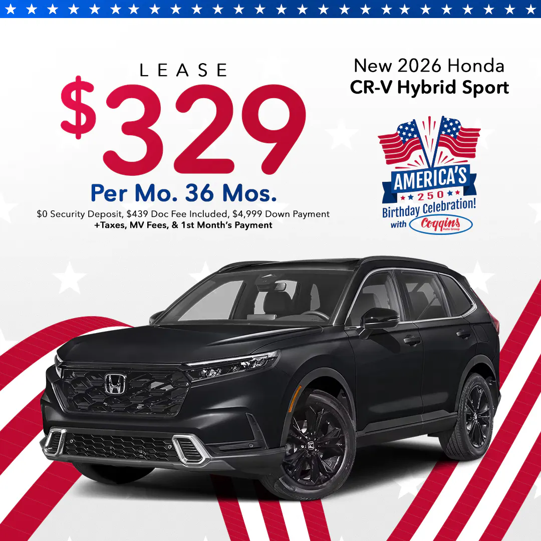 2026 Honda CR-V Hybrid Lease | Coggins Honda of Bennington