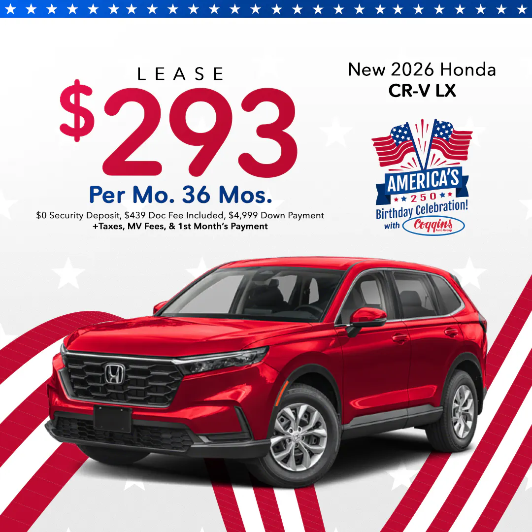 2026 Honda CR-V Lease | Coggins Honda of Bennington