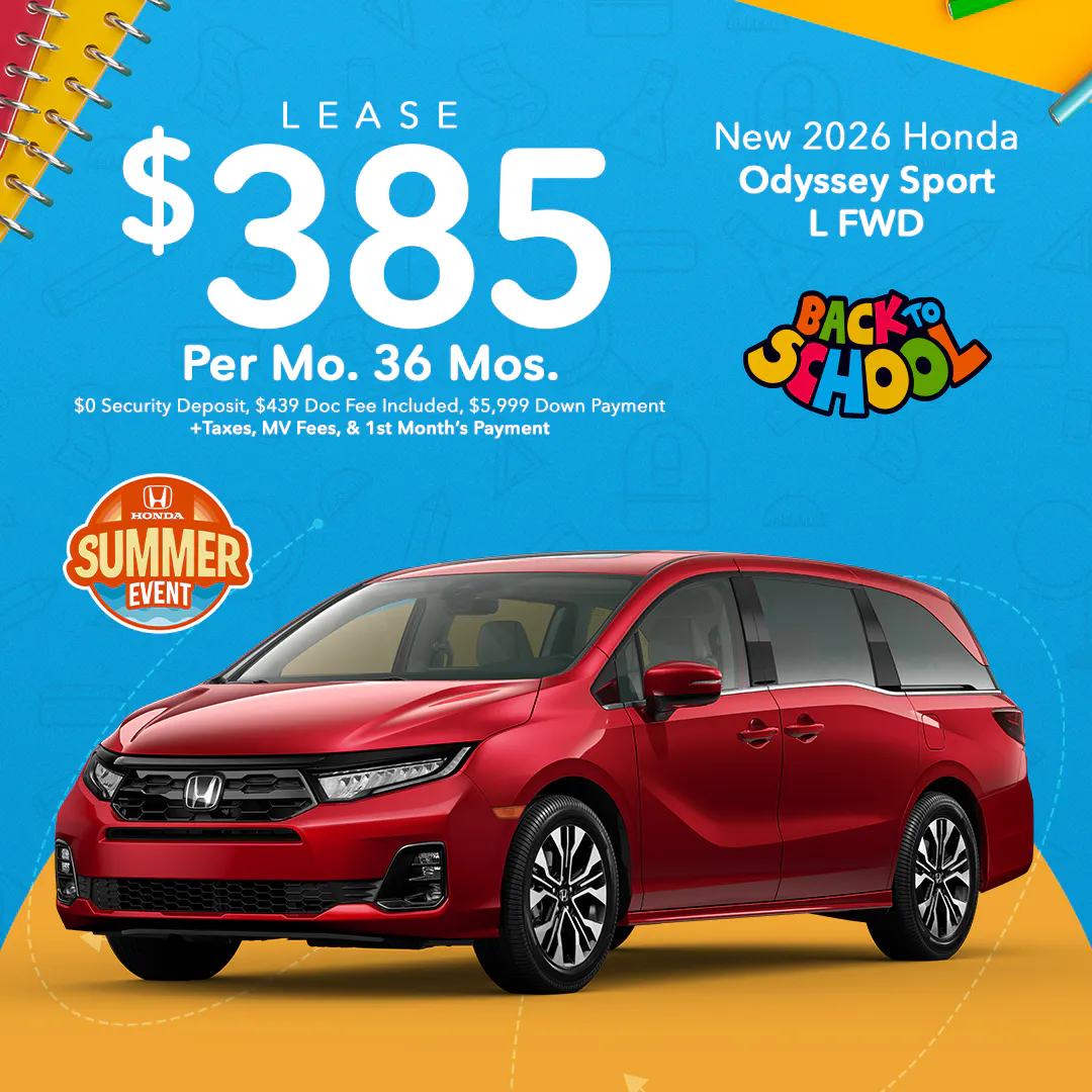 2026 Honda Odyssey Lease | Coggins Honda of Bennington