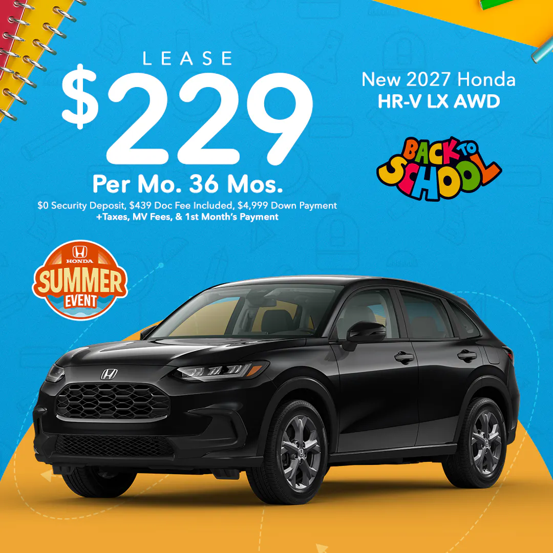 2027 Honda HR-V Lease | Coggins Honda of Bennington