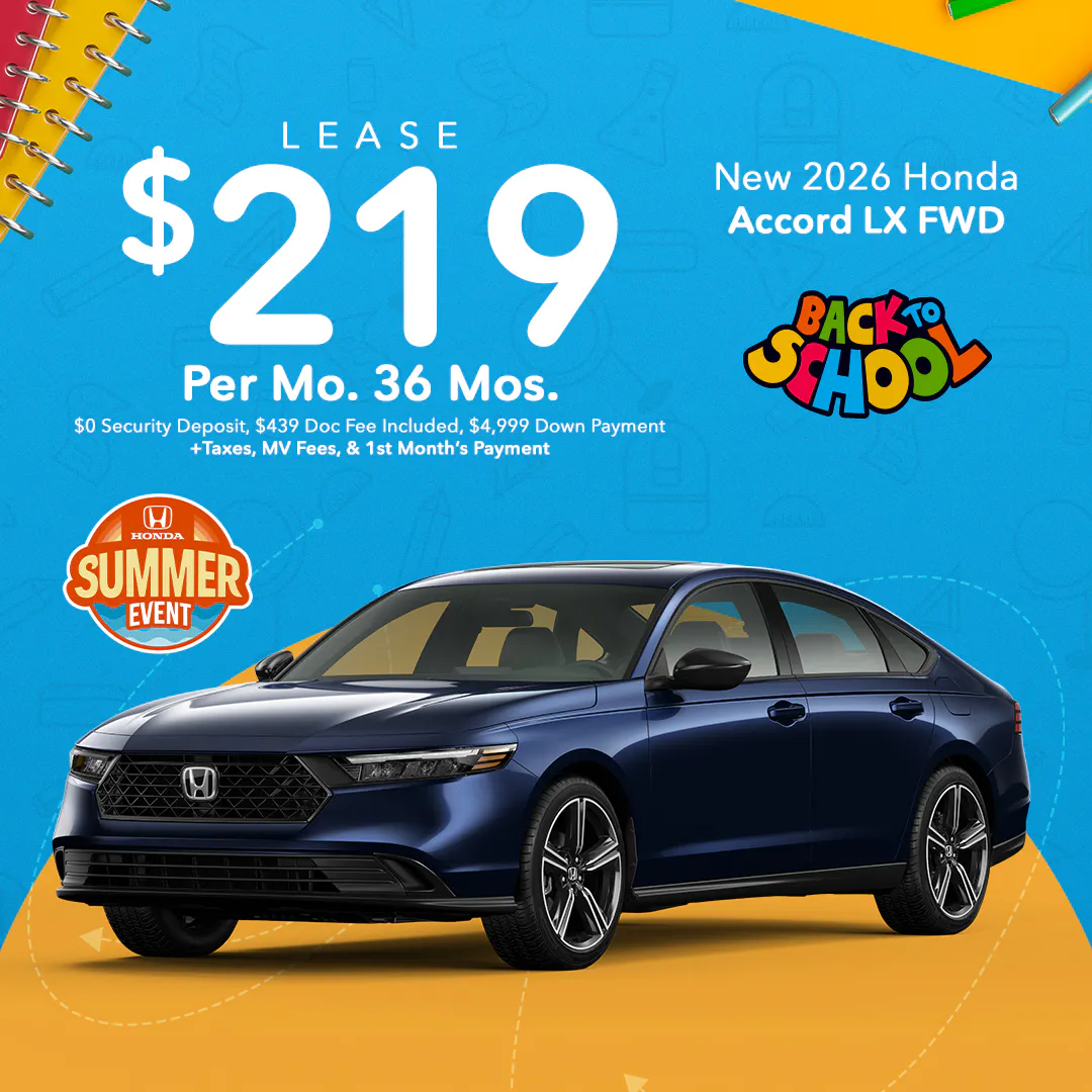 2026 Honda Accord Lease | Coggins Honda of Bennington