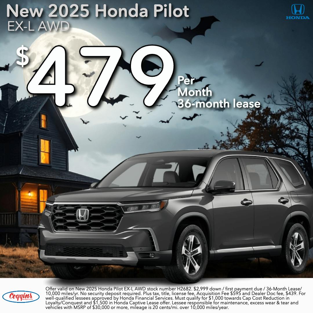2025 Honda Pilot Lease | Coggins Honda of Bennington