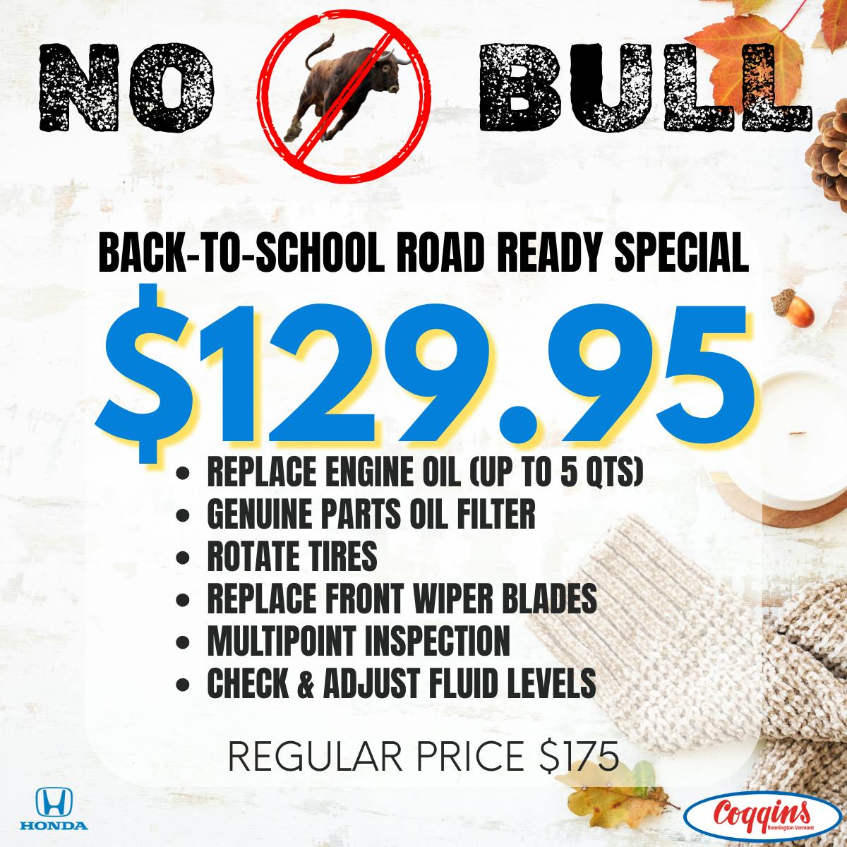 Back-To-School Road Ready Special | Coggins Honda of Bennington