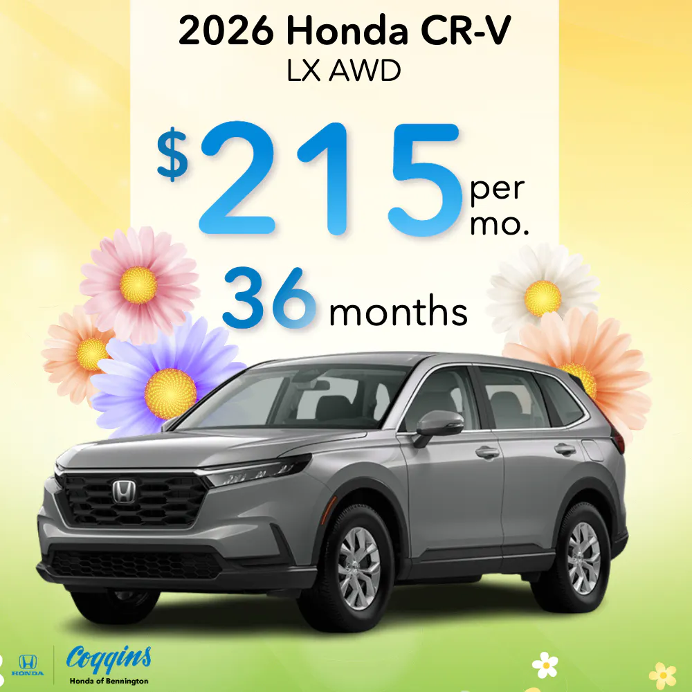 2026 Honda CR-V Lease | Coggins Honda of Bennington