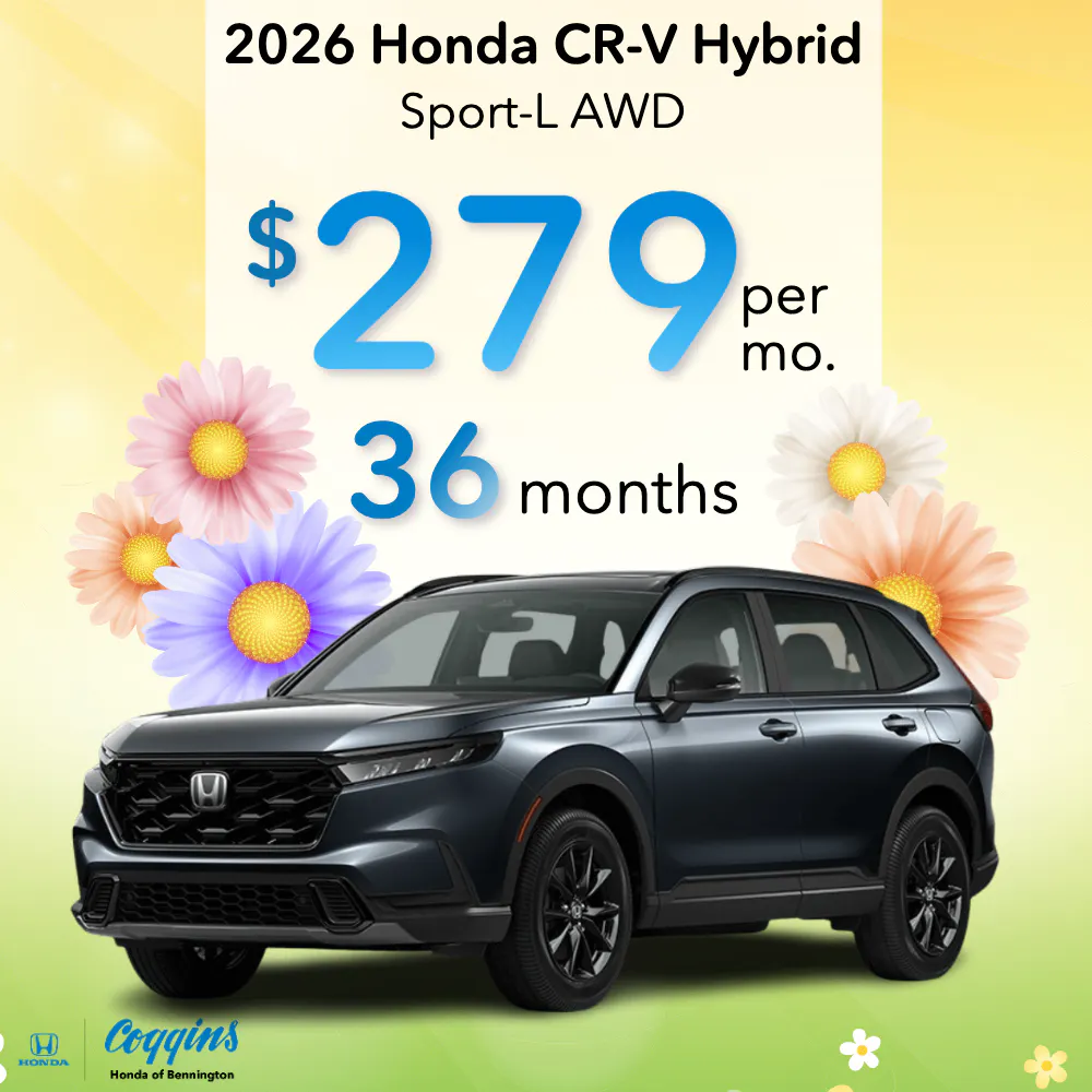 2026 Honda CR-V Hybrid Lease | Coggins Honda of Bennington