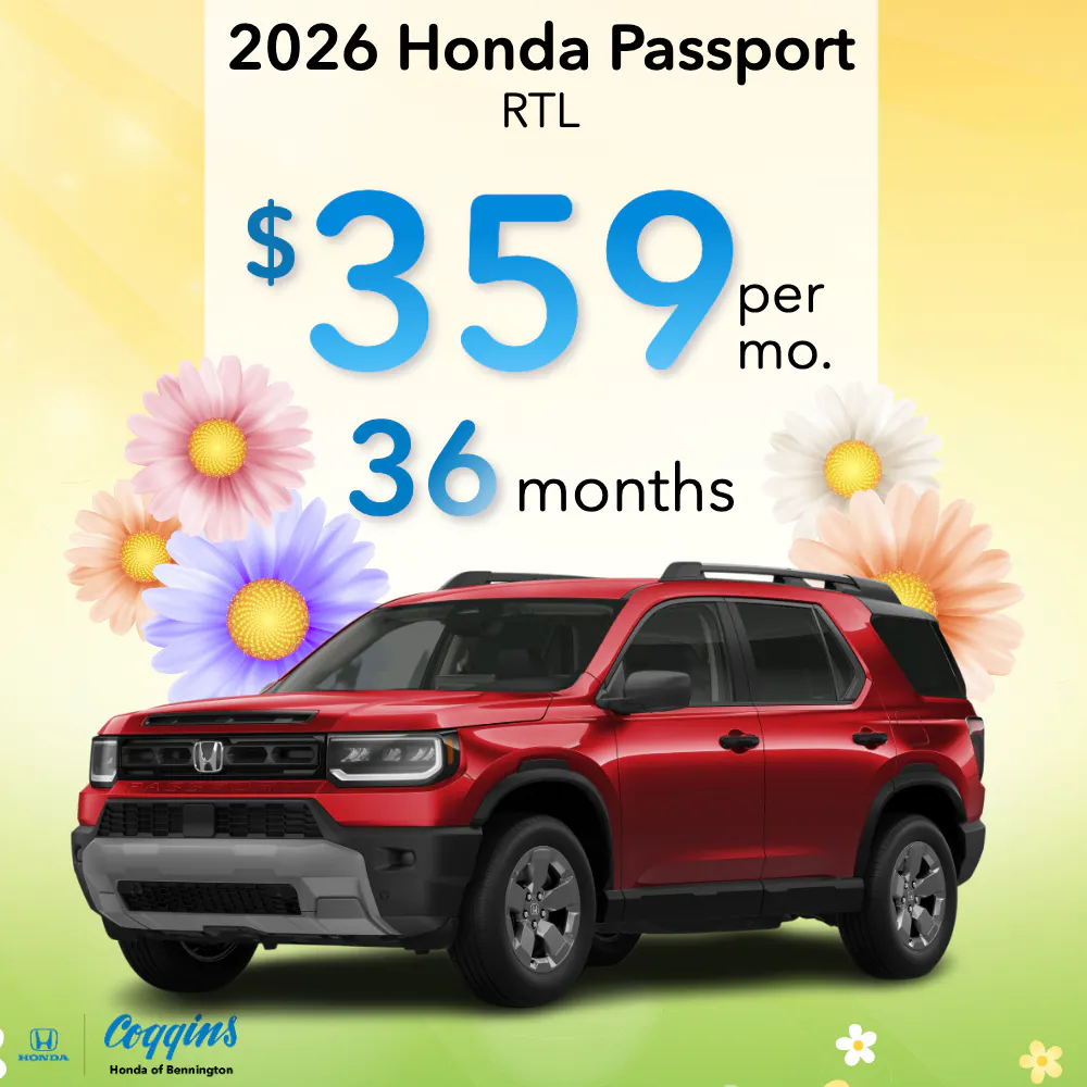2026 Honda Passport Lease | Coggins Honda of Bennington