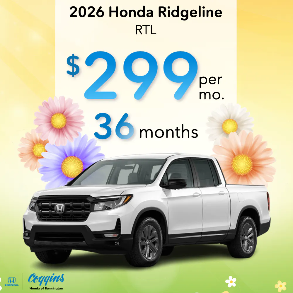 2026 Ridgeline Lease | Coggins Honda of Bennington