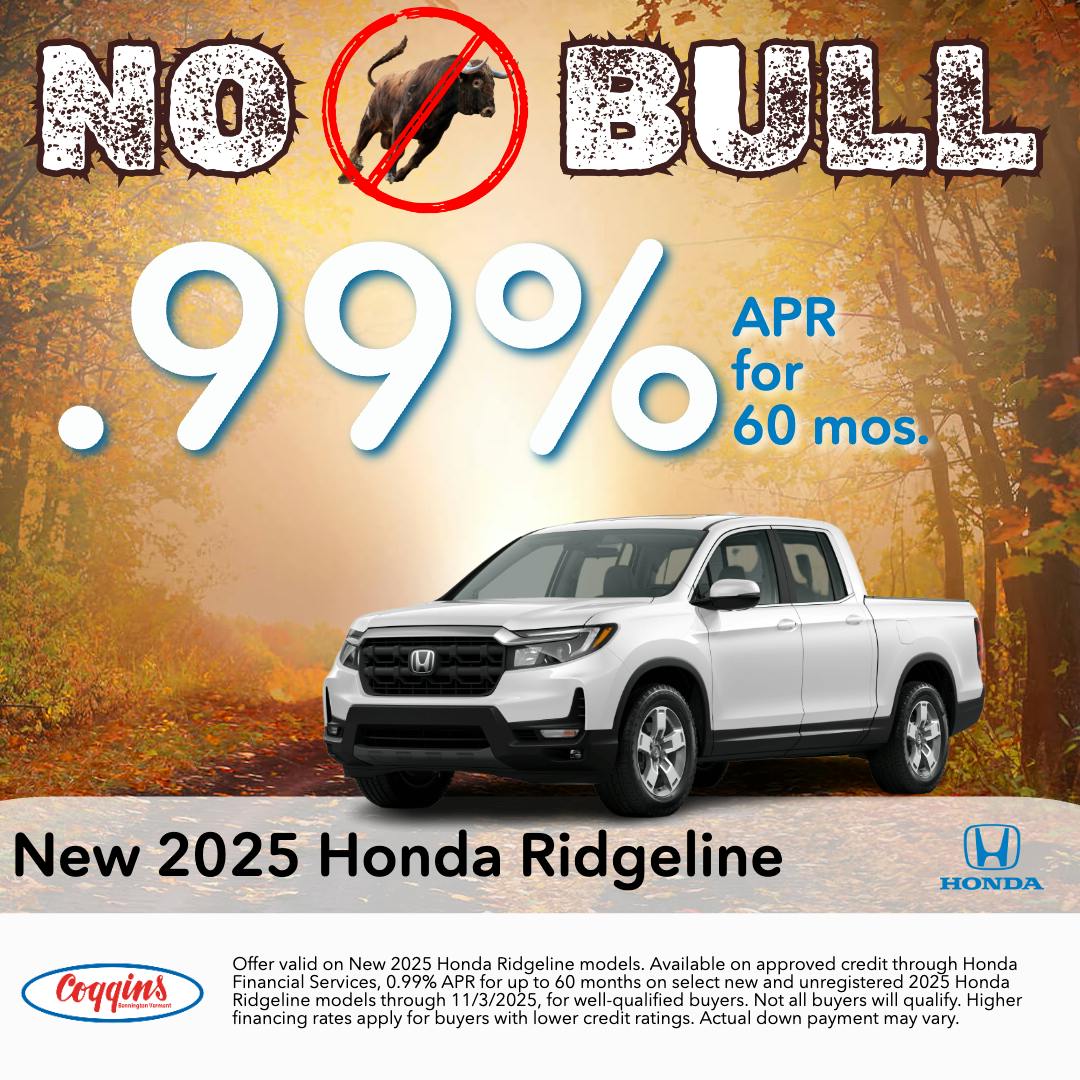 2025 Ridgeline APR Special | Coggins Honda of Bennington