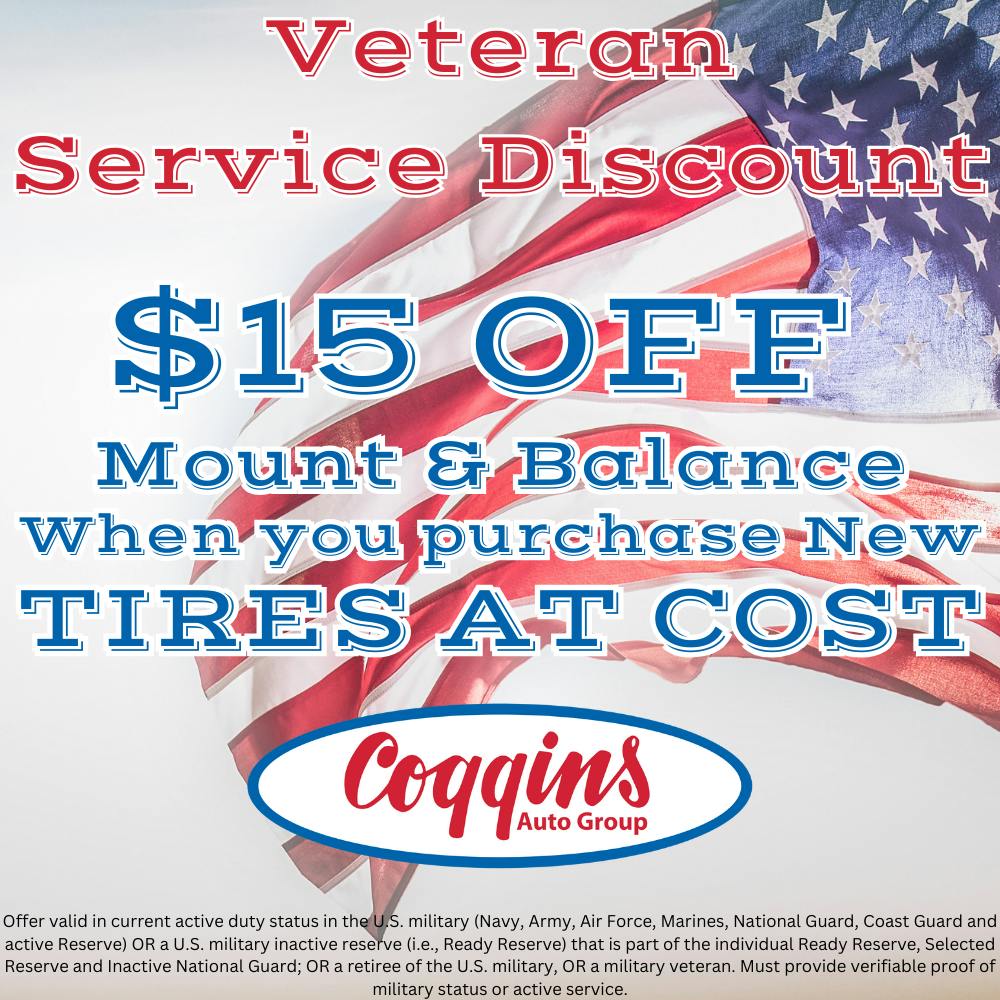 Veteran Mount & Balance Special | Coggins Toyota of Bennington