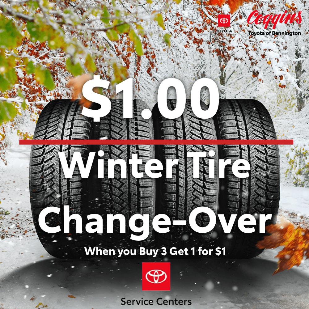 $1 Winter Tire Swap | Coggins Toyota of Bennington