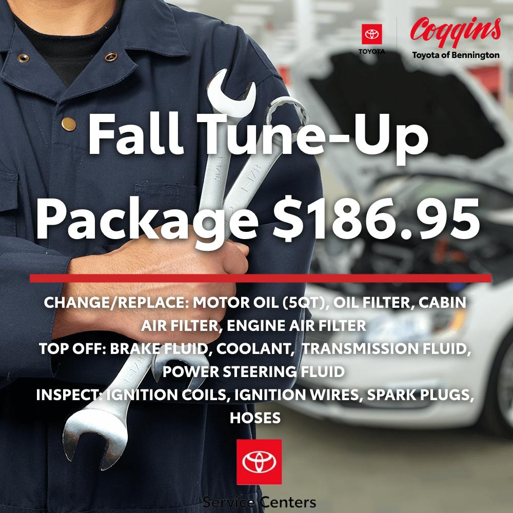 $186.95 Fall Tune-Up | Coggins Toyota of Bennington