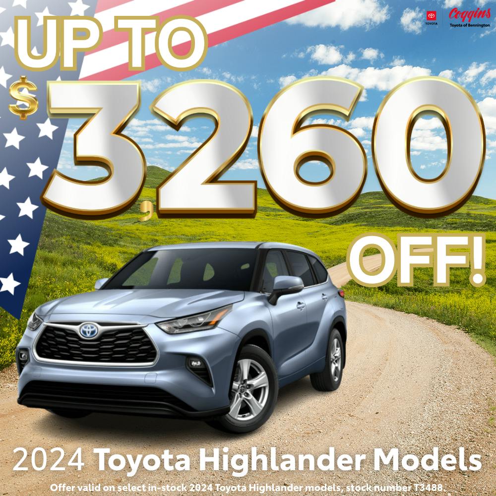 2024 Highlander Special | Coggins Toyota of Bennington