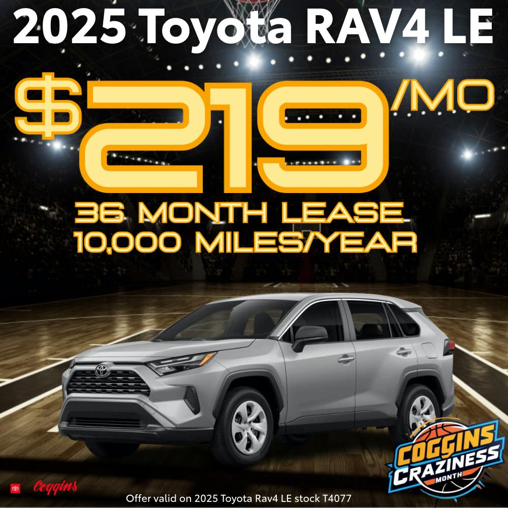 2025 Rav4 Lease Special | Coggins Toyota of Bennington