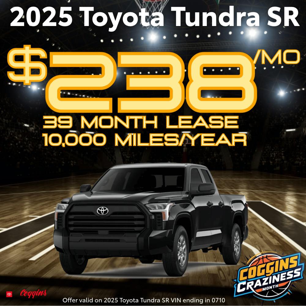 2025 Toyota Tundra SR5 Lease | Coggins Toyota of Bennington