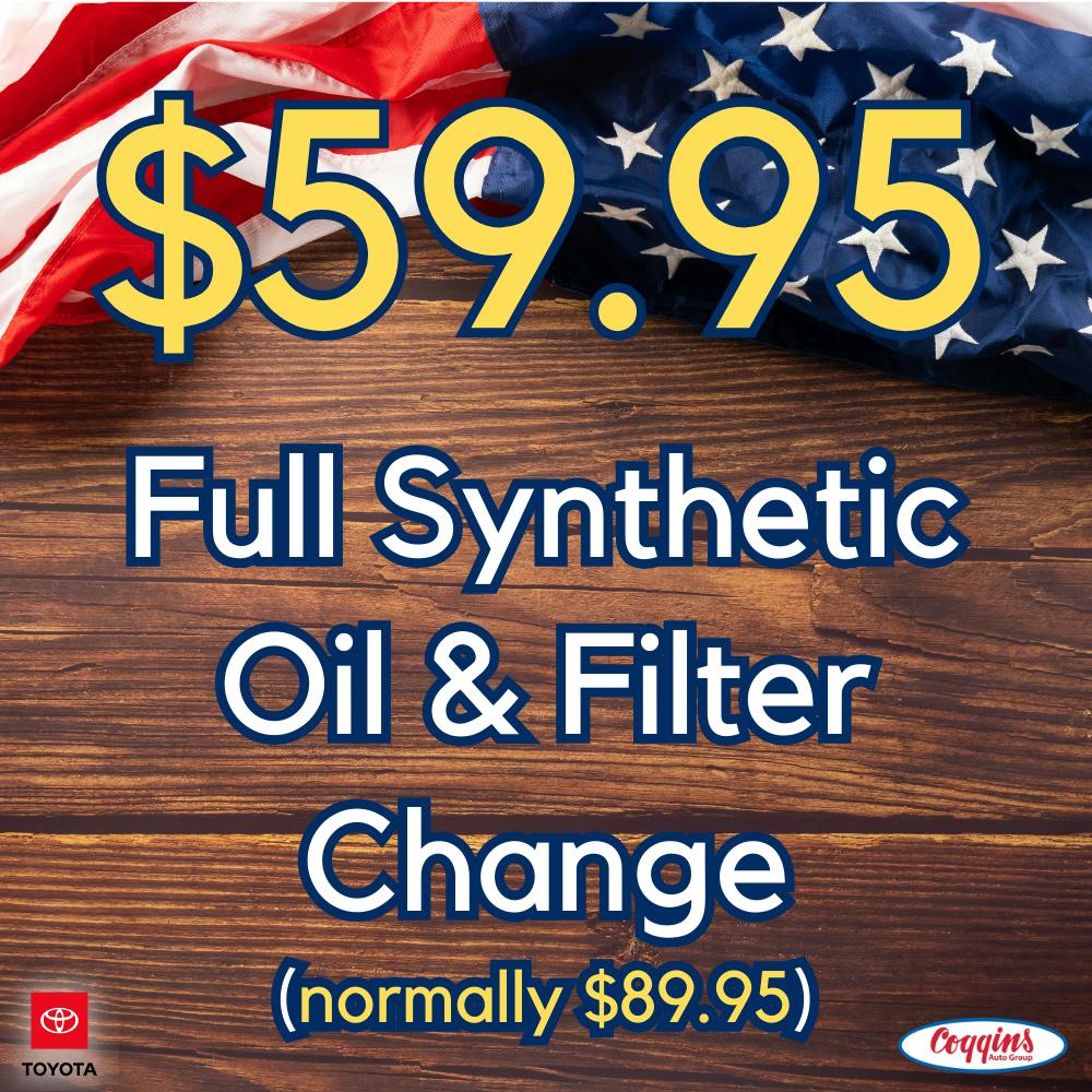 $59.95 Synthetic Oil Change | Coggins Toyota of Bennington