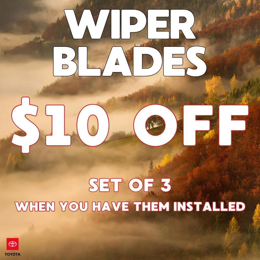 $10 OFF Wiper Blades | Coggins Toyota of Bennington