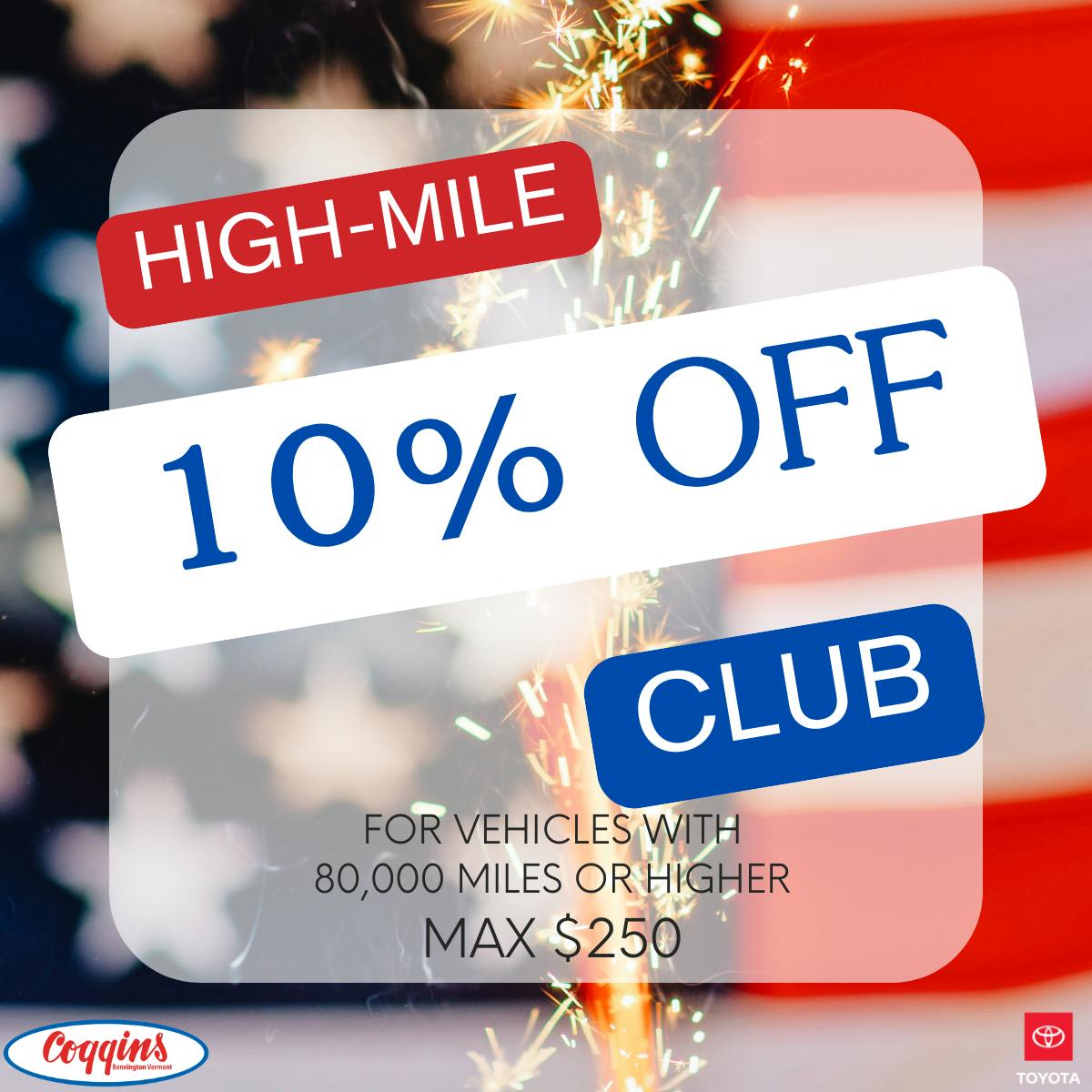 High Mile Club | Coggins Toyota of Bennington